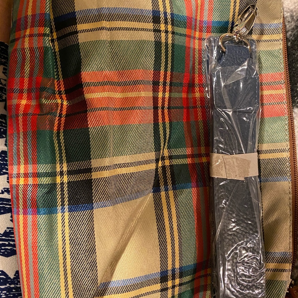 Initials Inc tartan plaid shoulder bag